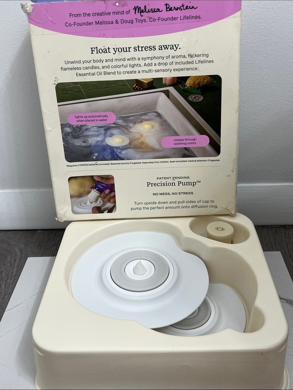 Lifelines 2 pack bath diffuser set with essential oil